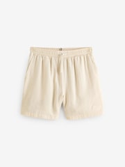 BOSS Cream Logo Swim Shorts - Image 1 of 1