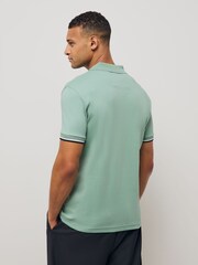 BOSS Green Regular-Fit Paddy Hidden Placket Polo Shirt - Image 2 of 3