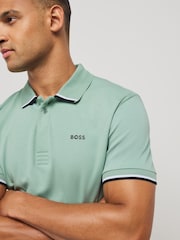 BOSS Green Regular-Fit Paddy Hidden Placket Polo Shirt - Image 3 of 3