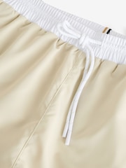 BOSS Natural Mooneye Logo Swim Shorts - Image 3 of 6