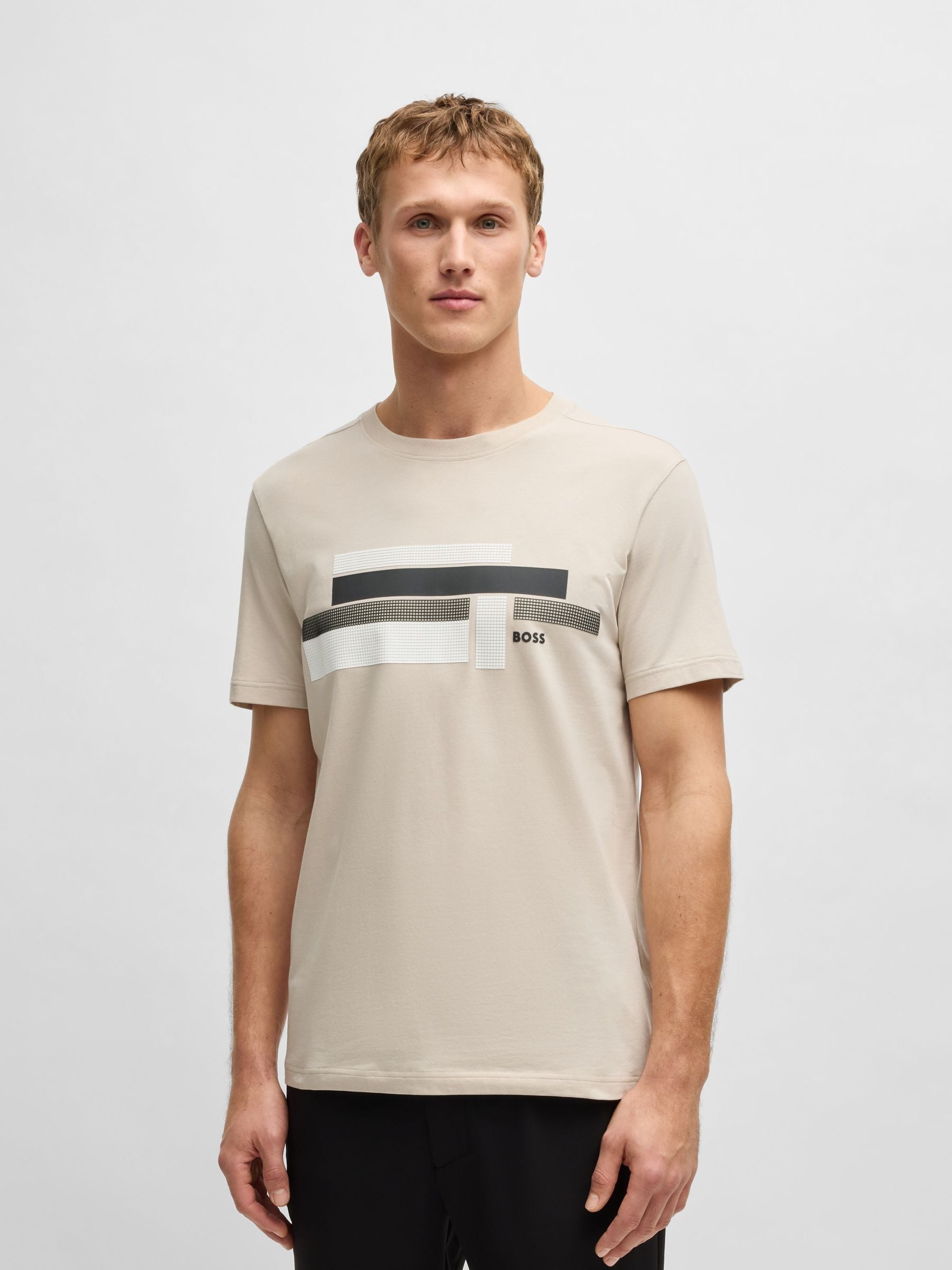 Buy BOSS Brown Relaxed Fit Graphic T-Shirt from Next USA Buy BOSS Brown Relaxed Fit Graphic T-Shirt from Next USA