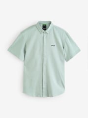BOSS Green Regular Fit Short Sleeve 100% Cotton Shirt - Image 1 of 1