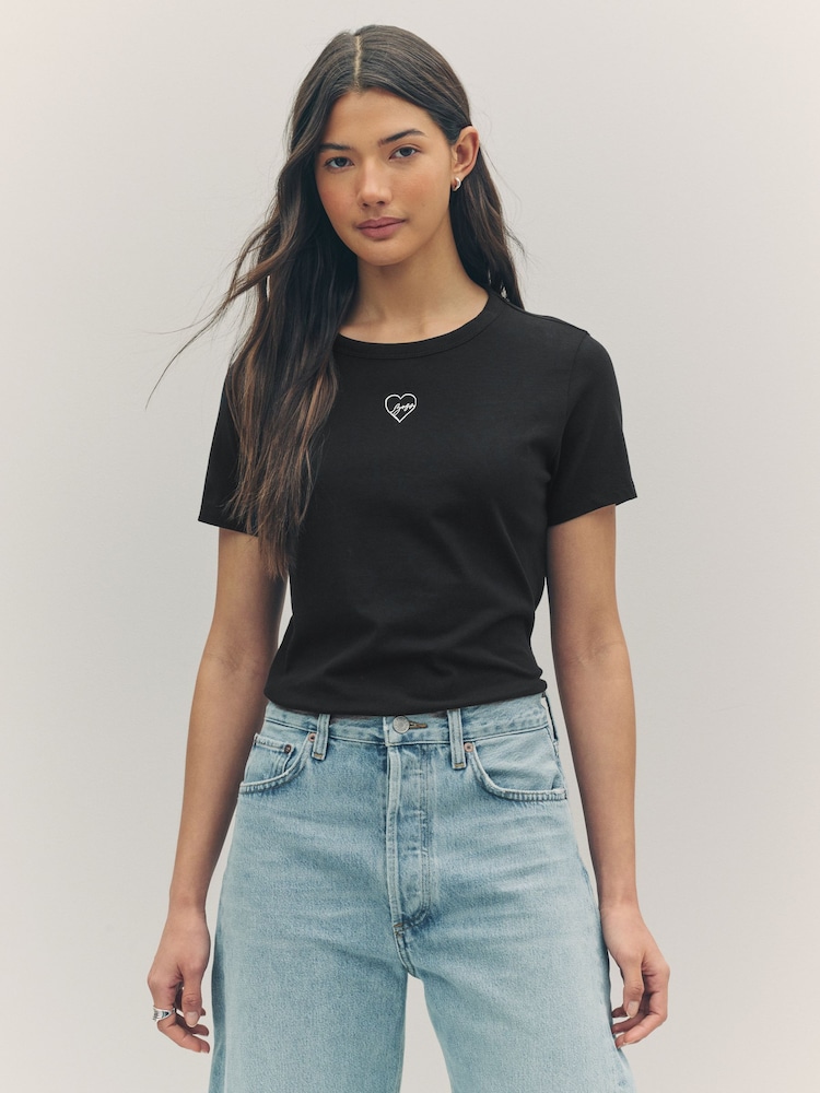 BOSS Slim Fit Logo 100% Cotton T-Shirt - Imagen 1 de 5