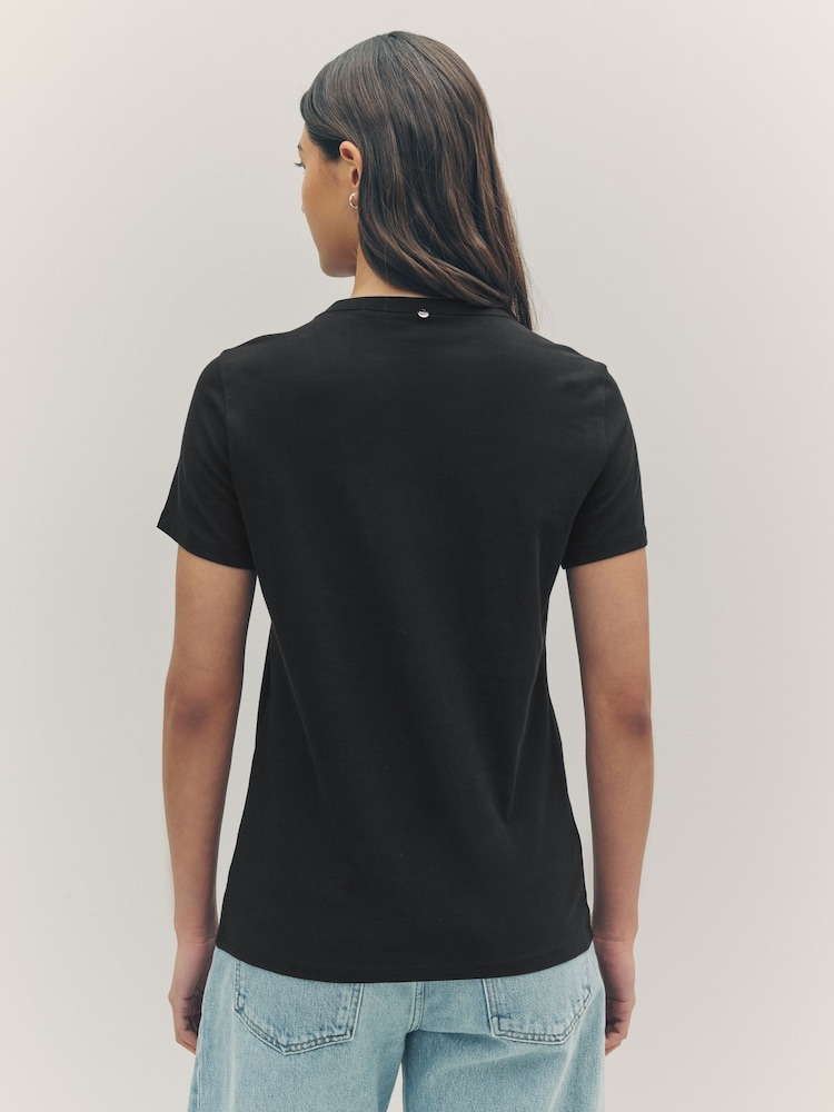 BOSS Slim Fit Logo 100% Cotton T-Shirt - Imagen 2 de 5