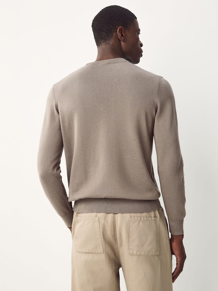 BOSS Brown Kanovano Crew Neck Logo Sweat Top - Image 2 of 4 BOSS Brown Kanovano Crew Neck Logo Sweat Top - Image 2 of 4
