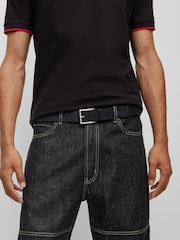 HUGO Black Mirto Belt - Image 5 of 5