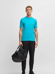 BOSS Blue Regular Fit Logo T-Shirt - Image 2 of 7