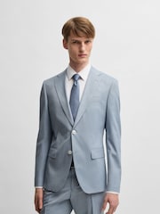 BOSS Blue Hutson Slim-Fit Tuxedo Jacket - Image 1 of 6