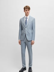 BOSS Blue Hutson Slim-Fit Tuxedo Jacket - Image 4 of 6