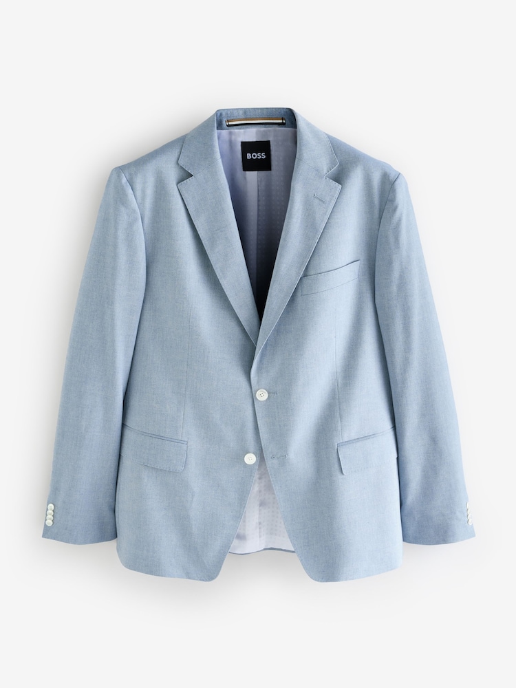 BOSS Blue Hutson Slim-Fit Tuxedo Jacket - Image 6 of 6