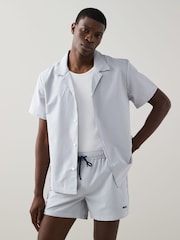 BOSS Blue Stripe Swim Shorts - Image 3 of 9