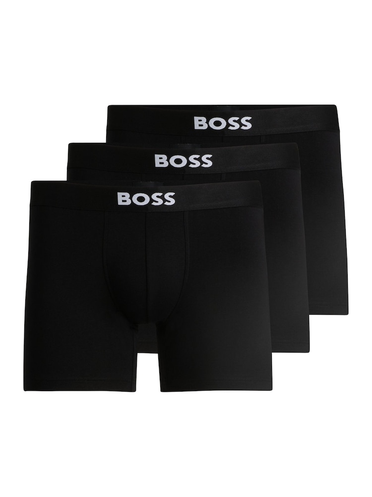Cromo preto - BOSS One Logo Boxers 3 Pack - Imagem 1 de 5