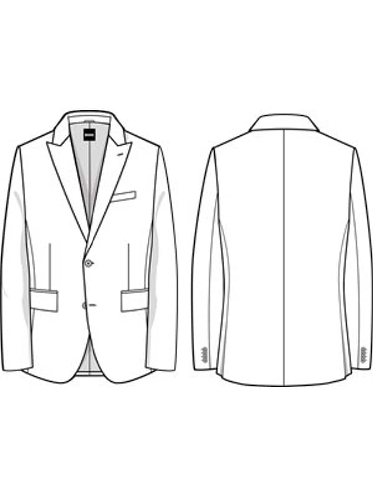 BOSS Green Hutson Slim-Fit Tuxedo Jacket - Image 6 of 6