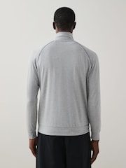 BOSS Grey Regular Fit Zip Through Jacket - Image 2 of 4