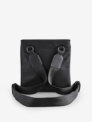 HUGO Black Stacked Logo Envelope Bag - Image 3 of 5