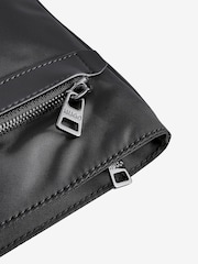HUGO Black Stacked Logo Envelope Bag - Image 4 of 5