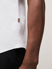 BOSS White Regular Fit Short Sleeve 100% Cotton Shirt - Image 4 of 5