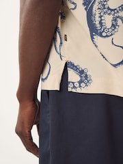 BOSS Brown Regular Fit Short Sleeve Shirt - Image 4 of 5