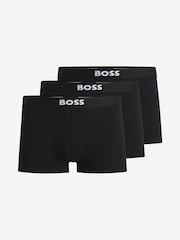 BOSS ONE Black Logo Boxer Trunks 3 Pack - Image 1 of 5