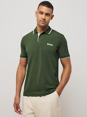 BOSS Green Paddy Pro Tipped Collar Polo Shirt - Image 1 of 5