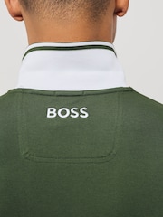 BOSS Green Paddy Pro Tipped Collar Polo Shirt - Image 4 of 5