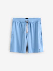 Синий - BOSS Unique Logo Shorts - Image 1 of 1