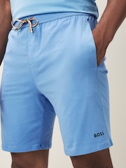 Azul - BOSS Unique Logo Shorts - Imagen 3 de 4