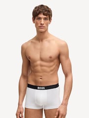 BOSS ONE White Logo Boxer Trunks 3 Pack - Image 2 of 5