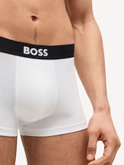 BOSS ONE White Logo Boxer Trunks 3 Pack - Image 5 of 5