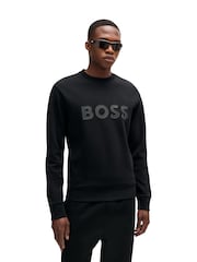 BOSS Black Regular-Fit Logo Sweatshirt - Image 1 of 3