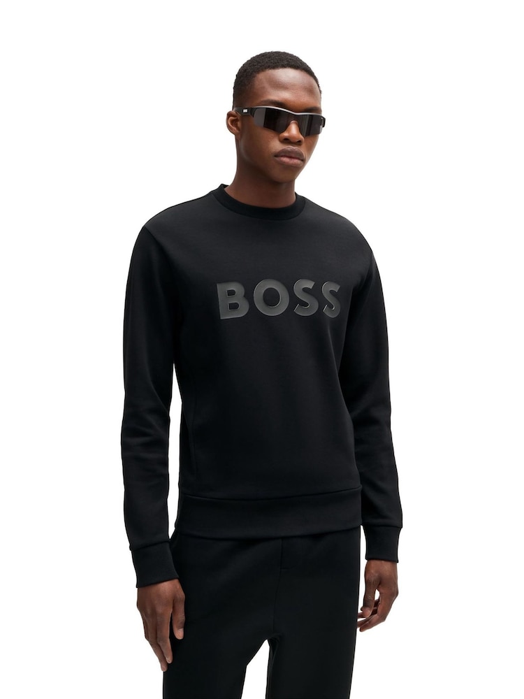 BOSS Black Regular-Fit Logo Sweatshirt - Image 1 of 3