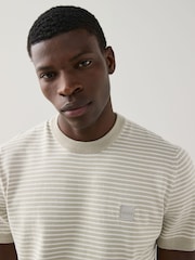 BOSS Brown Relaxed Fit Box Logo T-Shirt - Image 3 of 4