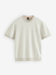 BOSS Brown Relaxed Fit Box Logo T-Shirt - Image 4 of 4