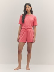 BOSS Pink Jersey Shorts - Image 3 of 6