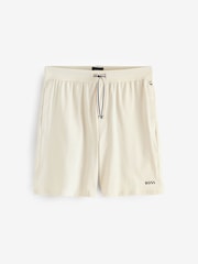 Белый - BOSS Unique Logo Shorts - Image 1 of 1
