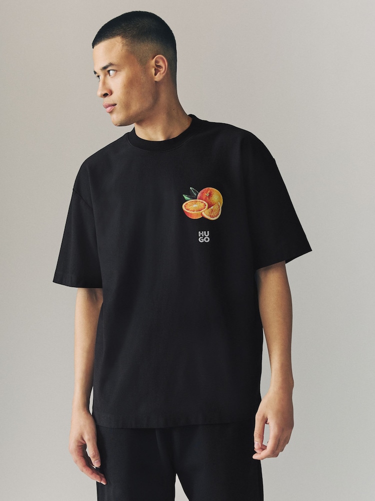 HUGO Orange Logo 100% Cotton T-Shirt - Bild 1 von 5