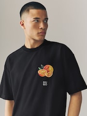 HUGO Orange Logo 100% Cotton T-Shirt - Bild 3 von 5