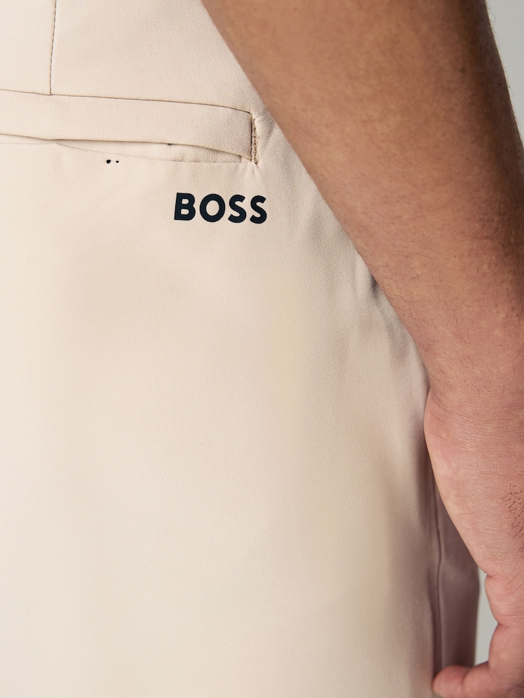 BOSS Brown Regular-Fit Trousers - Image 3 of 4