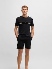 Черный - Футболка классического кроя с логотипом BOSS - Image 3 of 5