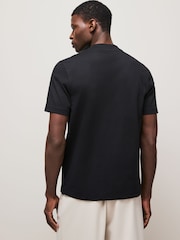 Negro - BOSS Relaxed Fit Graphic 100% Cotton T-Shirt - Imagen 2 de 4