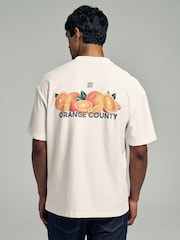 HUGO Natural Orange Logo 100% Cotton T-Shirt - Image 2 of 5