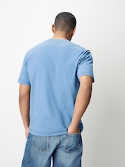 BOSS Blue Relaxed Fit Box Logo T-Shirt - Image 2 of 4
