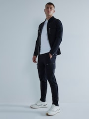 River Island Black Skinny Fit Cargo Trousers - Image 3 of 4