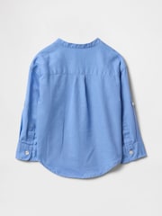 Gap Blue Brannan Bear Linen-Cotton Shirt (6mths-5yrs) - Image 2 of 3