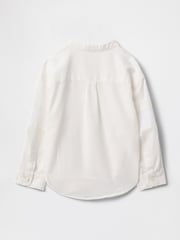 Gap White Brannan Bear Linen-Cotton Shirt (6mths-5yrs) - Image 2 of 3