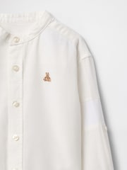 Gap White Brannan Bear Linen-Cotton Shirt (6mths-5yrs) - Image 3 of 3
