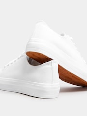 Yours Curve White Extra Wide Fit Extra Wide Fit Canvas Trainers - Image 4 of 5