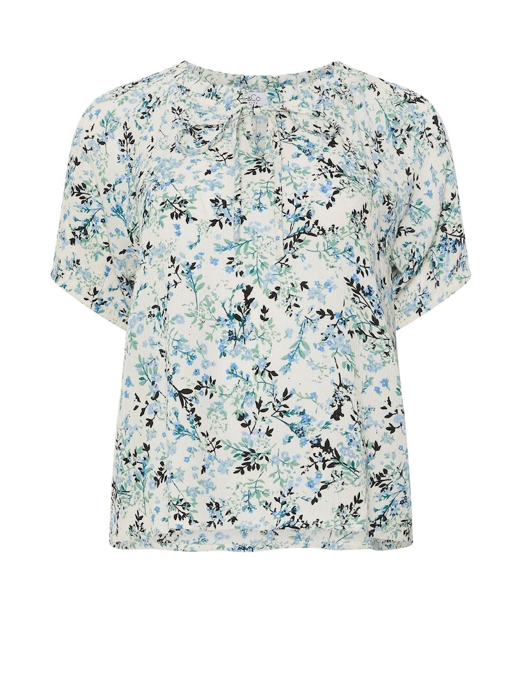 M&Co Petite Short Sleeve Boho Print Top - Imagen 5 de 5 M&Co Petite Short Sleeve Boho Print Top - Imagen 5 de 5