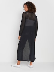 M&Co Black Longline Tape Cardigan - Image 3 of 5