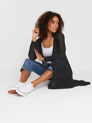 M&Co Black Longline Tape Cardigan - Image 4 of 5